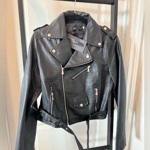Nasty gal faux leather moto jacket